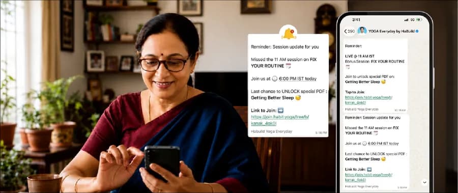 WhatsApp reminders