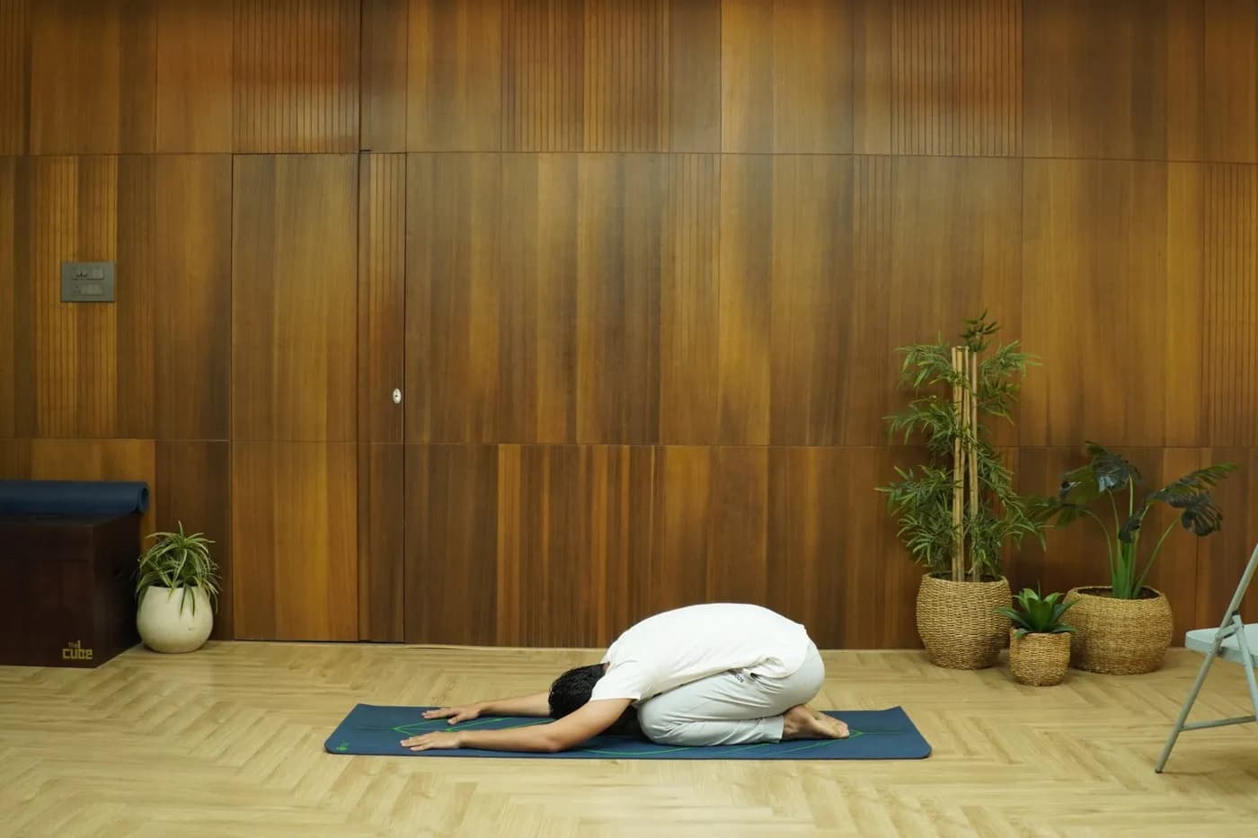 Balasana (Child's Pose) yoga practice