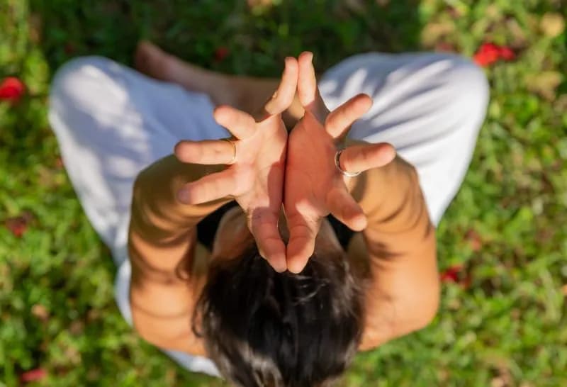 closeup to hands of young woman doing mudra and pr 2026 01 07 05 48 58 utc