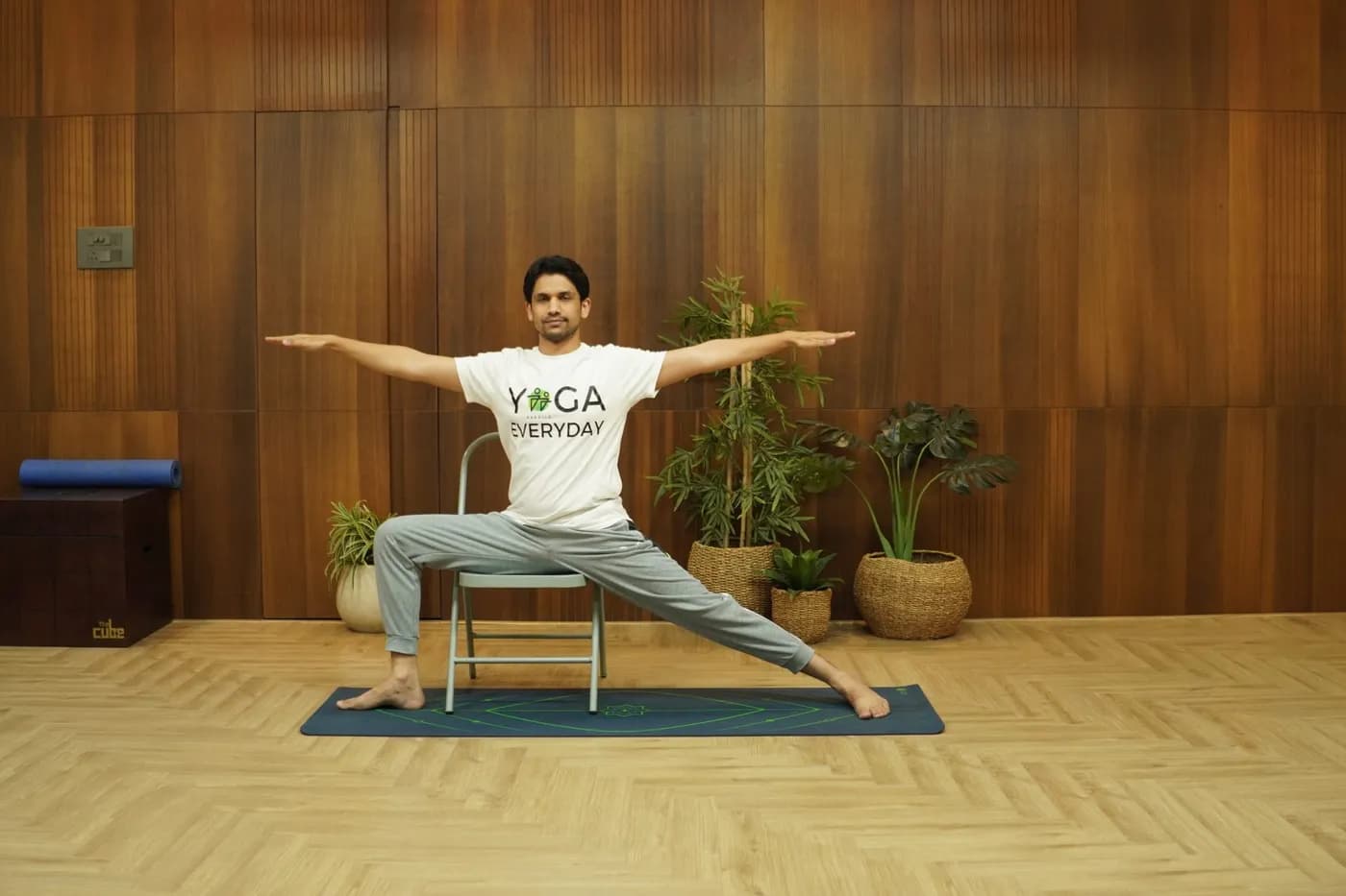 Virabhadrasana 2 (Warrior II Pose) yoga practice